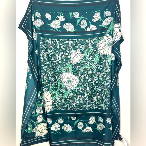 Jason Wu Accessories - Jason Wu scarf- floral with teal and green hues